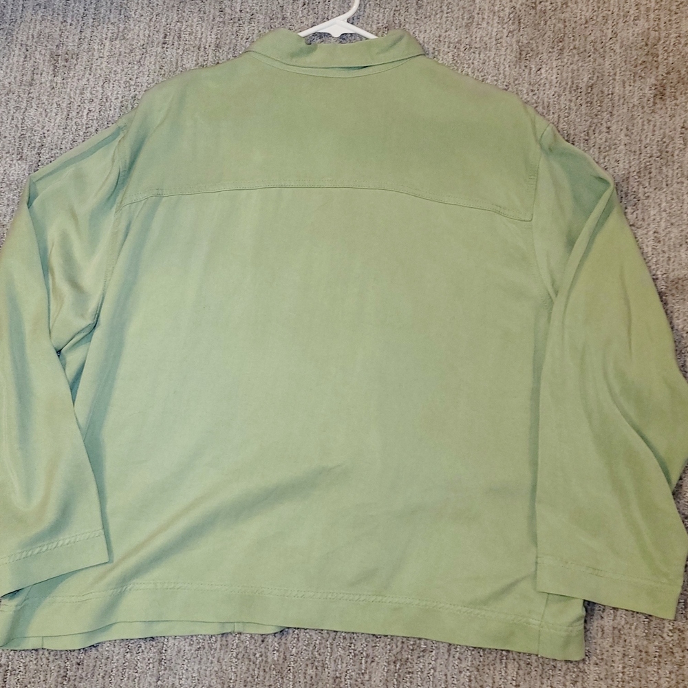 Coldwater Creek Sage Green Shirt Jacket - Picture 7 of 7